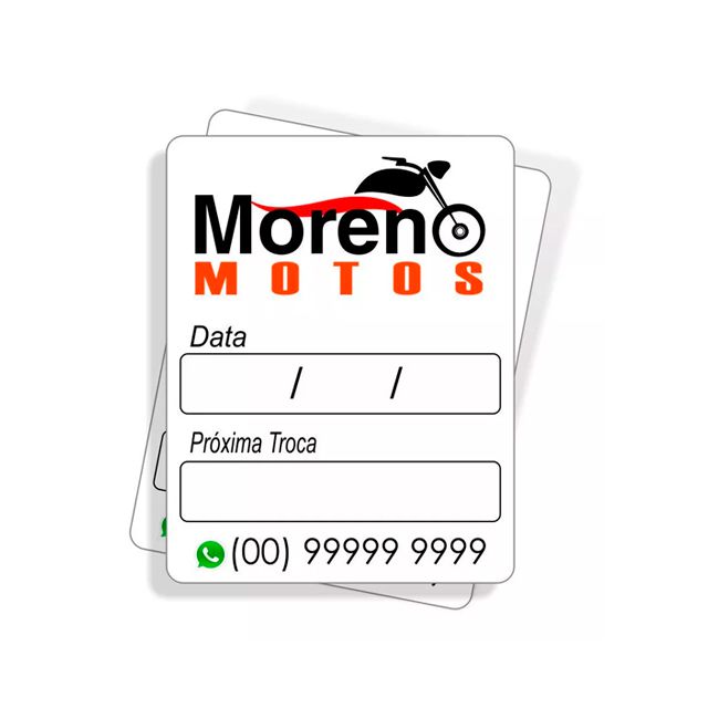 Adesivos Troca de Óleo